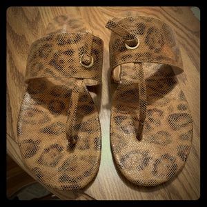 Size 9 WW Romans leopard print sandals BNWOT